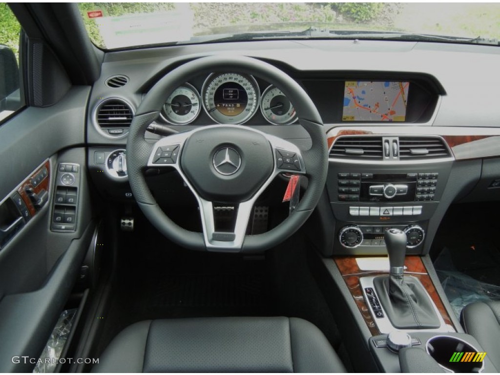 2012 Mercedes-Benz C 250 Sport Black Dashboard Photo #70798427