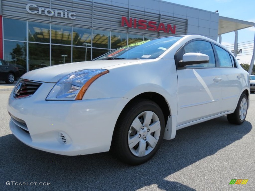 2012 Sentra 2.0 - Aspen White / Charcoal photo #1