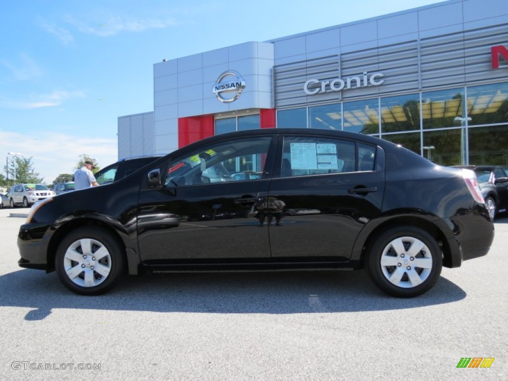 2012 Sentra 2.0 - Super Black / Charcoal photo #2