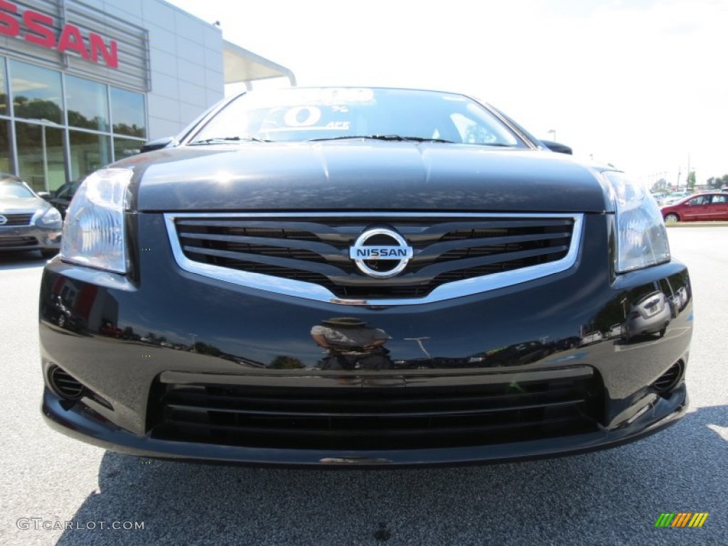 2012 Sentra 2.0 - Super Black / Charcoal photo #8