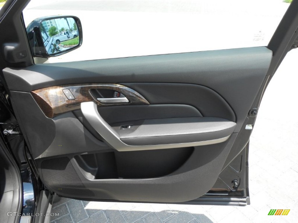 2013 Acura MDX SH-AWD Advance Ebony Door Panel Photo #70802978