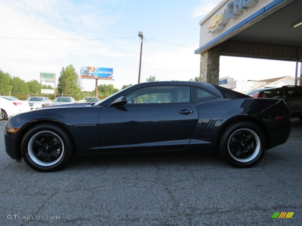 2013 Camaro LS Coupe - Blue Ray Metallic / Gray photo #4