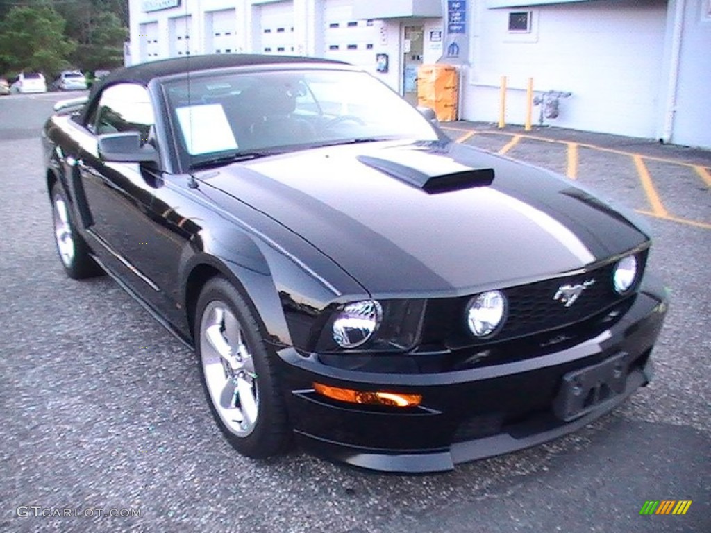 2008 Mustang GT/CS California Special Convertible - Black / Charcoal Black/Dove photo #3