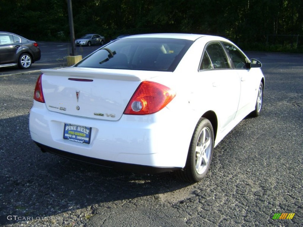 2009 G6 V6 Sedan - Summit White / Ebony photo #4