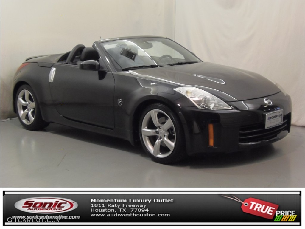 2007 350Z Touring Roadster - Magnetic Black Pearl / Charcoal photo #1