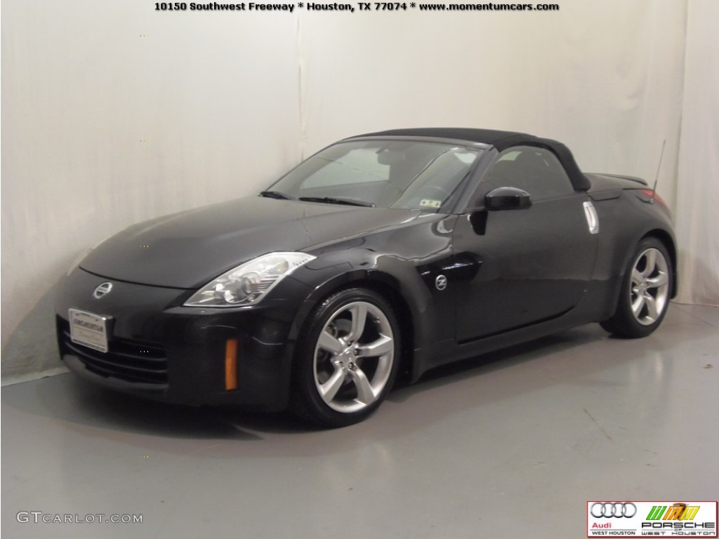 2007 350Z Touring Roadster - Magnetic Black Pearl / Charcoal photo #6