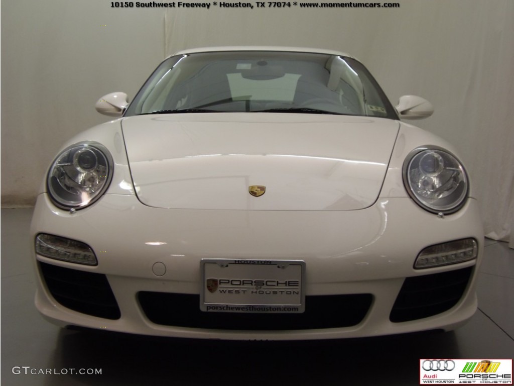 2009 911 Carrera Coupe - Carrara White / Stone Grey photo #3