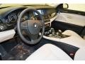 Oyster/Black 2012 BMW 5 Series 528i Sedan Interior Color