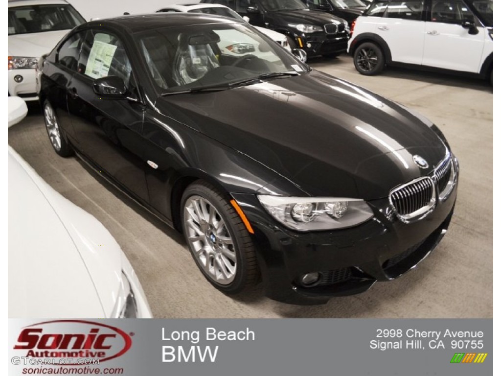 2013 3 Series 328i Coupe - Black Sapphire Metallic / Black photo #1