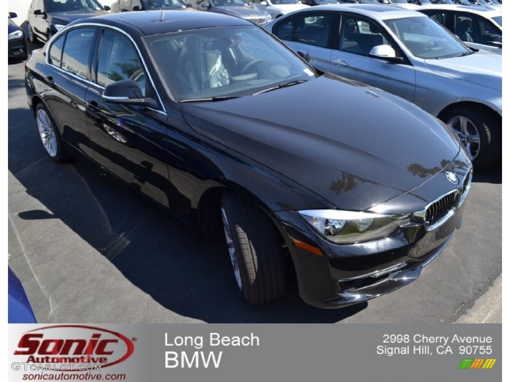 2013 3 Series 328i Sedan - Jet Black / Black photo #1