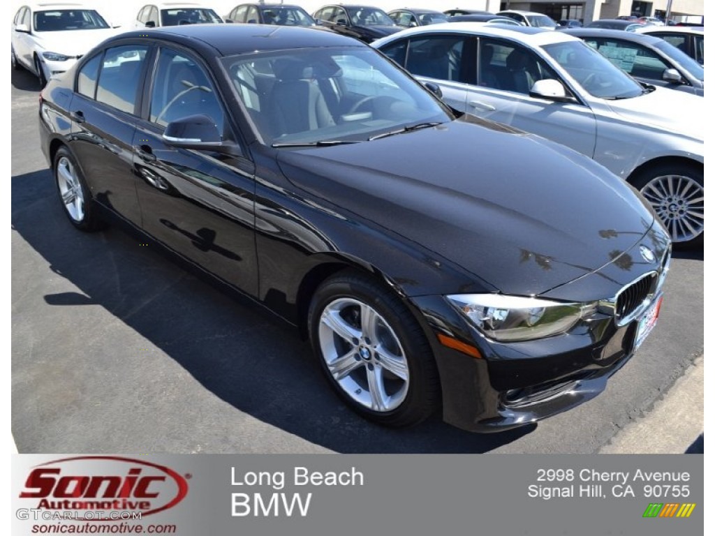 2013 3 Series 328i Sedan - Black Sapphire Metallic / Black photo #1