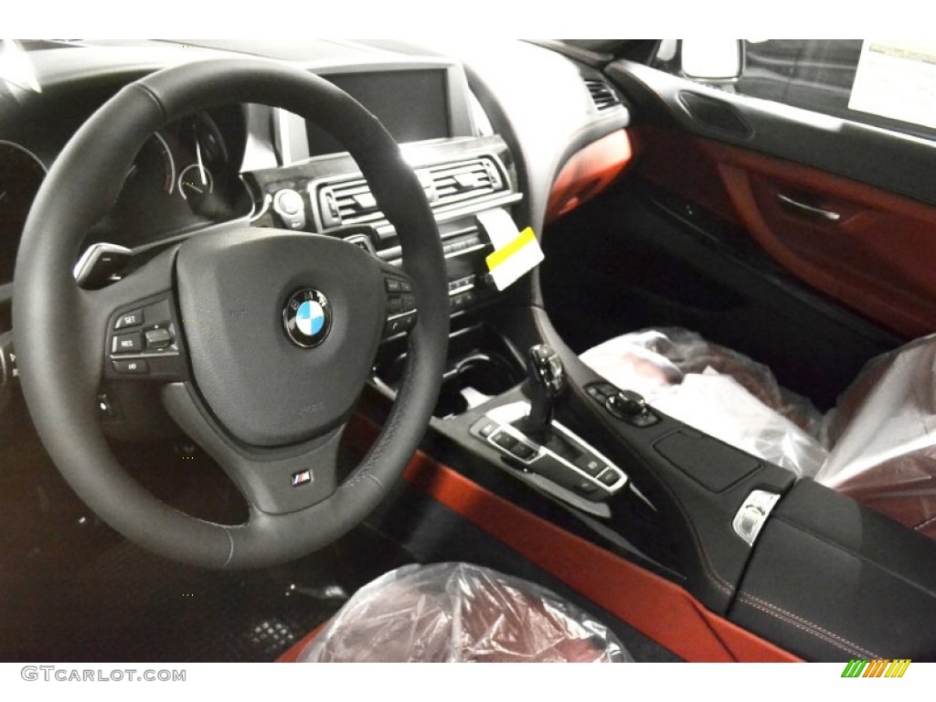 2013 6 Series 650i Coupe - Titanium Silver Metallic / Vermillion Red photo #6