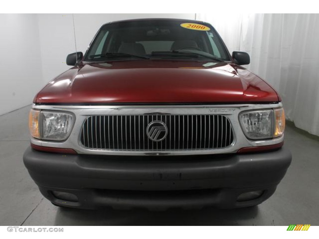 2000 Mountaineer V6 4x4 - Toreador Red Metallic / Medium Graphite photo #2