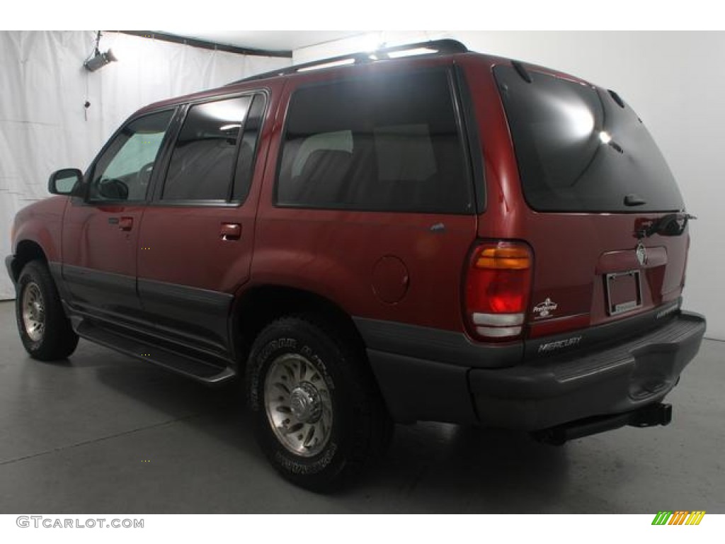 2000 Mountaineer V6 4x4 - Toreador Red Metallic / Medium Graphite photo #6