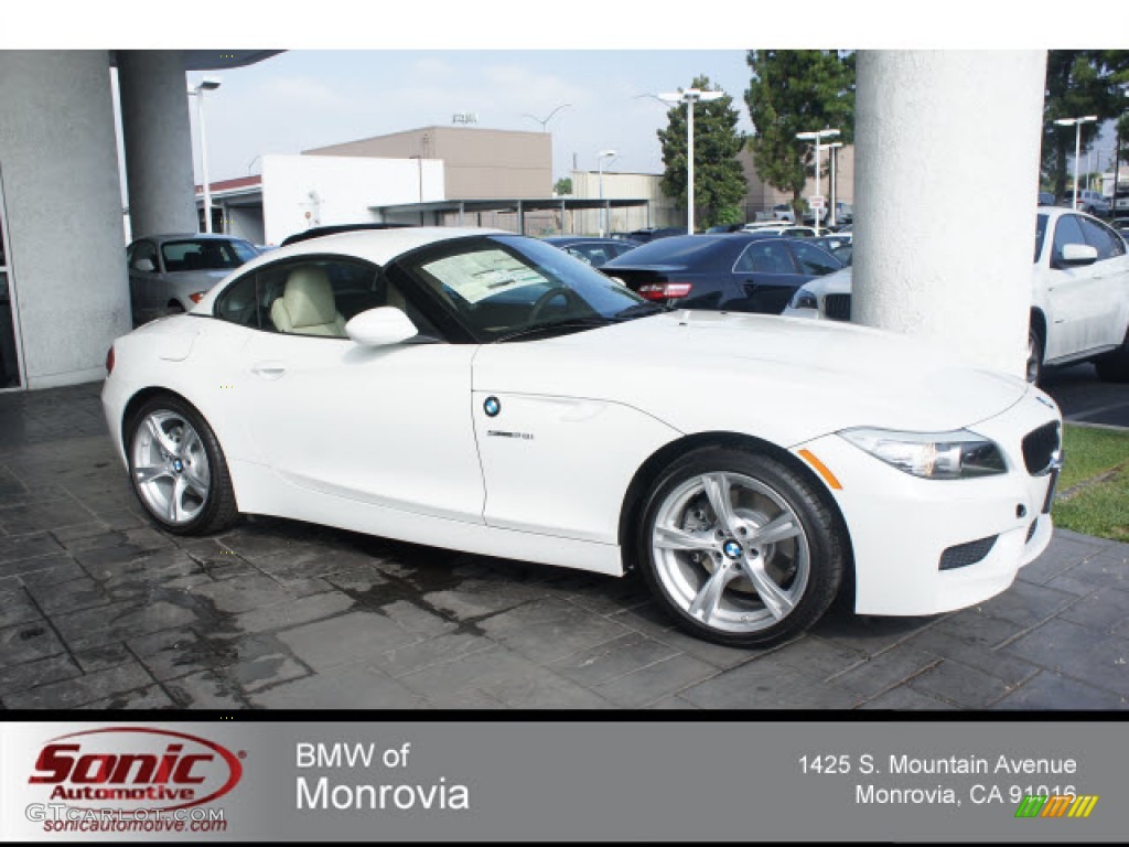 2013 Z4 sDrive 28i - Alpine White / Beige photo #1