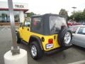 2000 Solar Yellow Jeep Wrangler Sport 4x4  photo #4