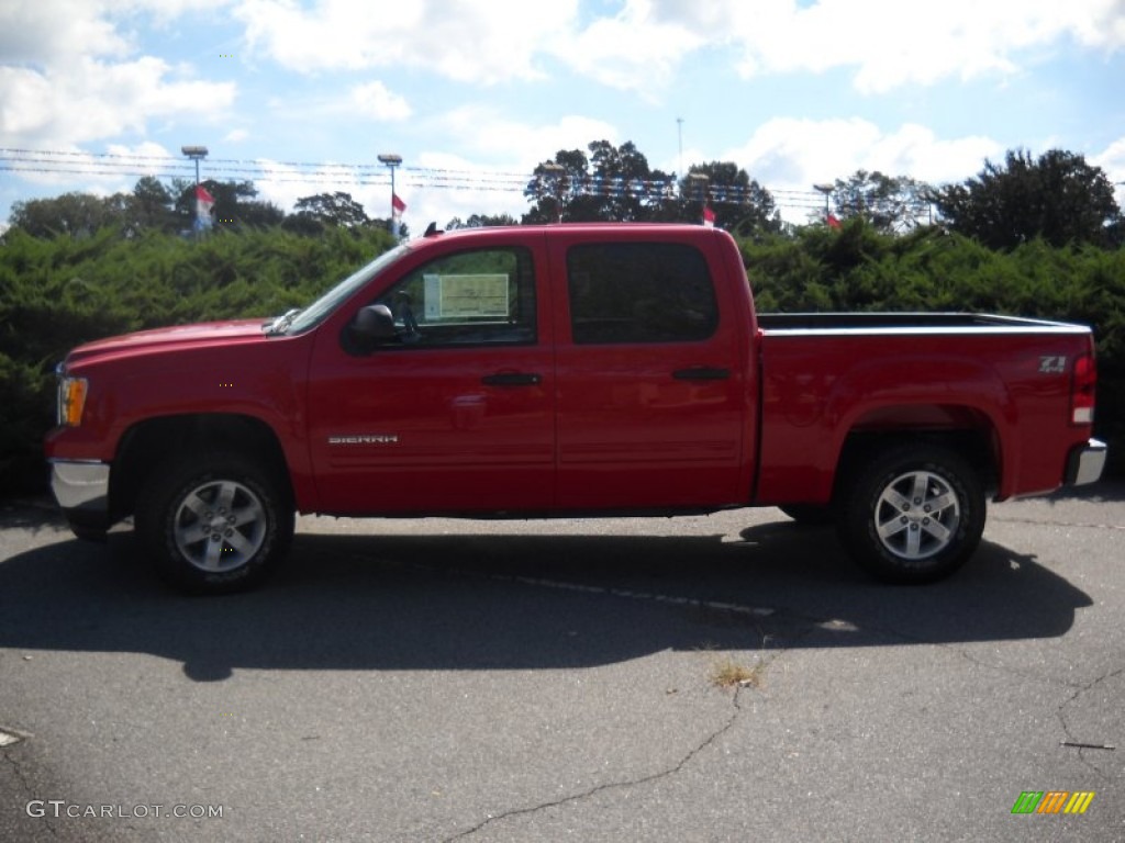 2013 Sierra 1500 SLE Crew Cab 4x4 - Sonoma Red Metallic / Dark Titanium photo #3