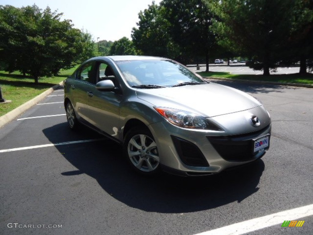 2011 MAZDA3 i Touring 4 Door - Liquid Silver Metallic / Dune Beige photo #1