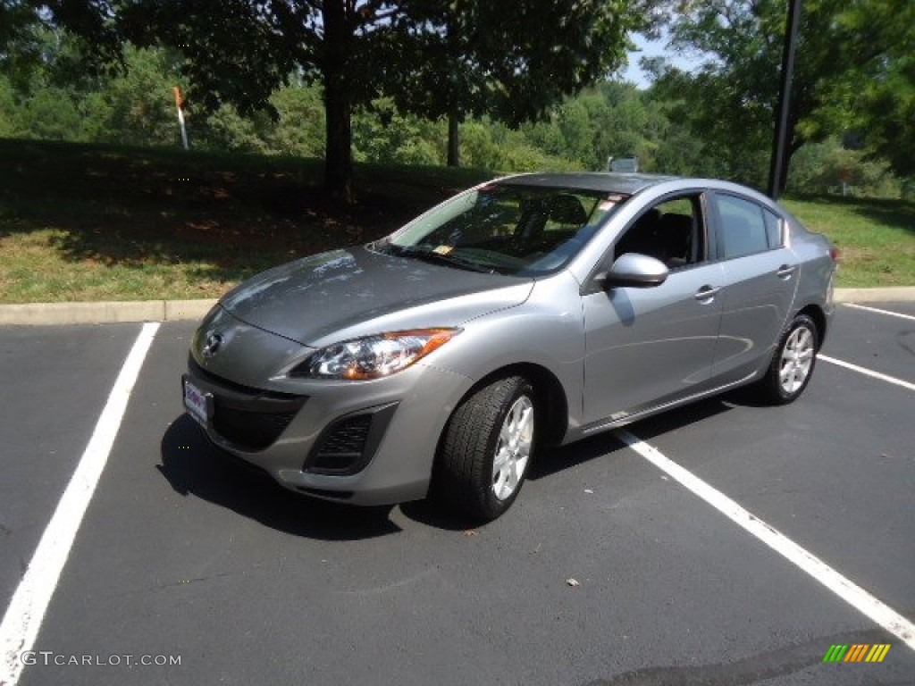 2011 MAZDA3 i Touring 4 Door - Liquid Silver Metallic / Dune Beige photo #3