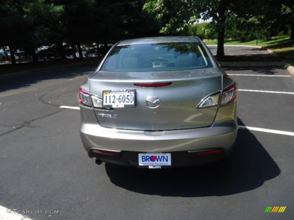 2011 MAZDA3 i Touring 4 Door - Liquid Silver Metallic / Dune Beige photo #6