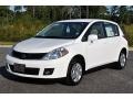 2012 Fresh Powder White Nissan Versa 1.8 S Hatchback  photo #1