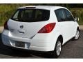 2012 Fresh Powder White Nissan Versa 1.8 S Hatchback  photo #4