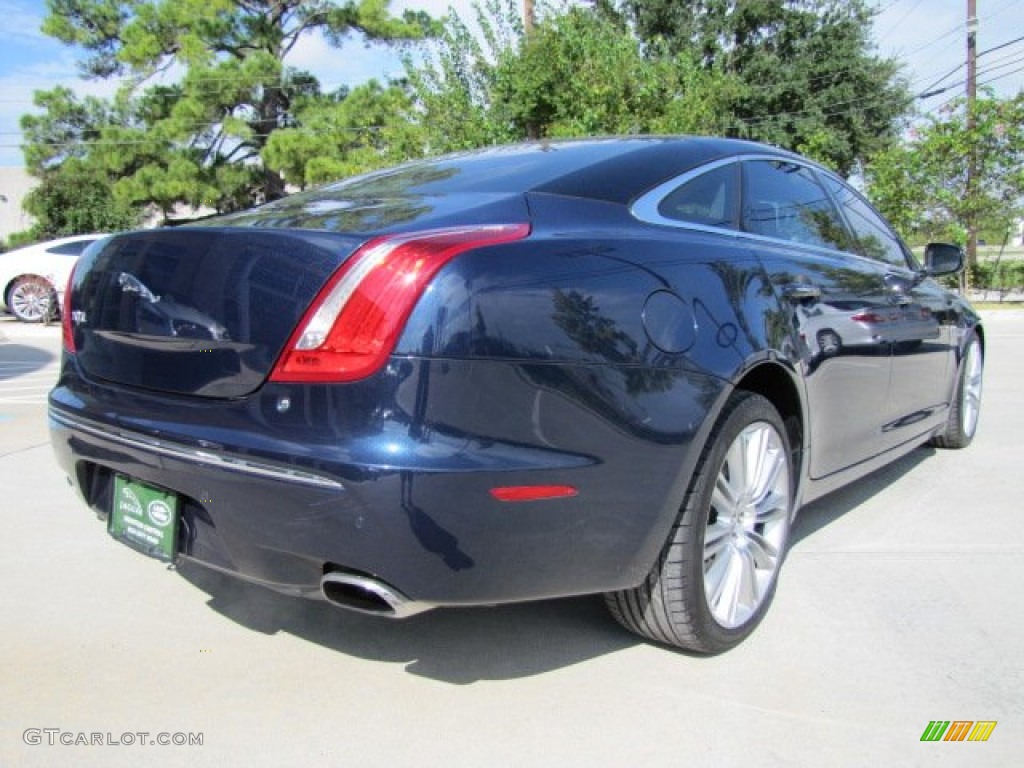 2011 XJ XJL - Indigo Metallic / London Tan/Navy Blue photo #10