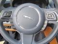 London Tan/Navy Blue 2011 Jaguar XJ XJL Steering Wheel