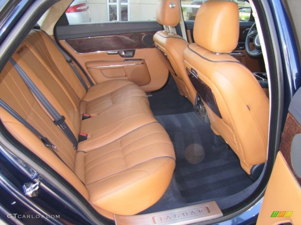 London Tan/Navy Blue Interior 2011 Jaguar XJ XJL Photo #70820478