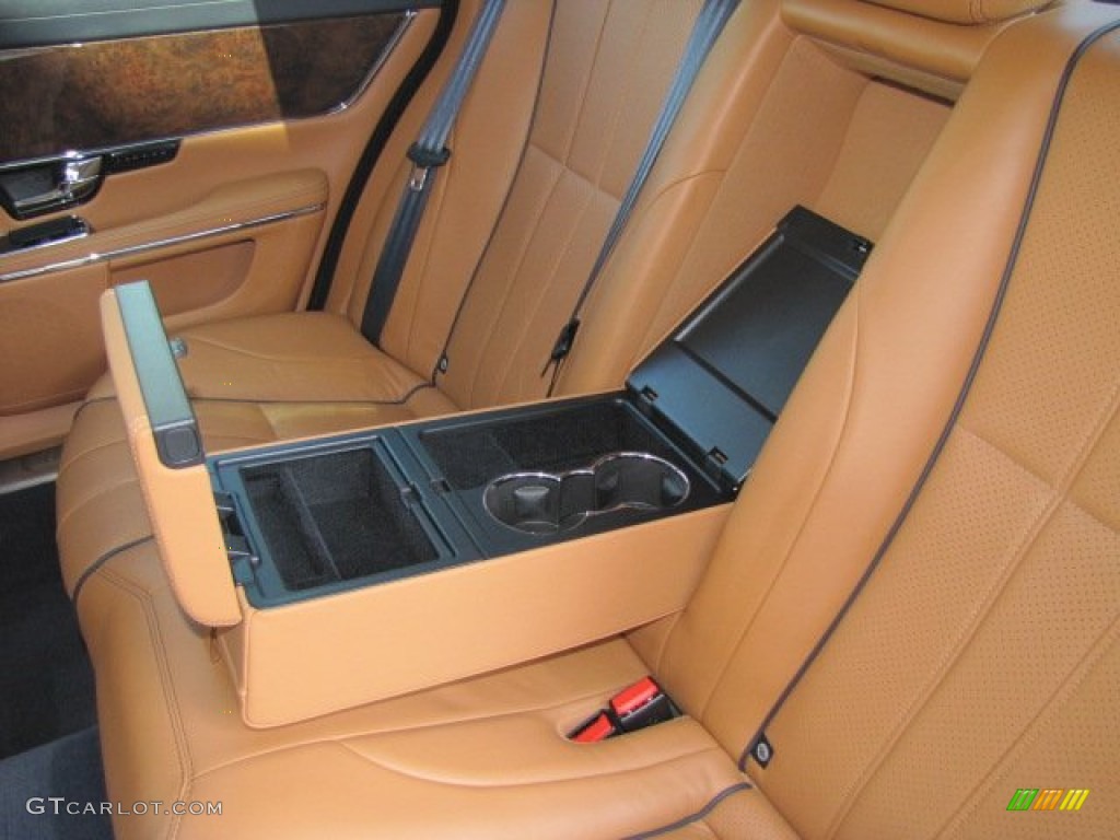 London Tan/Navy Blue Interior 2011 Jaguar XJ XJL Photo #70820529