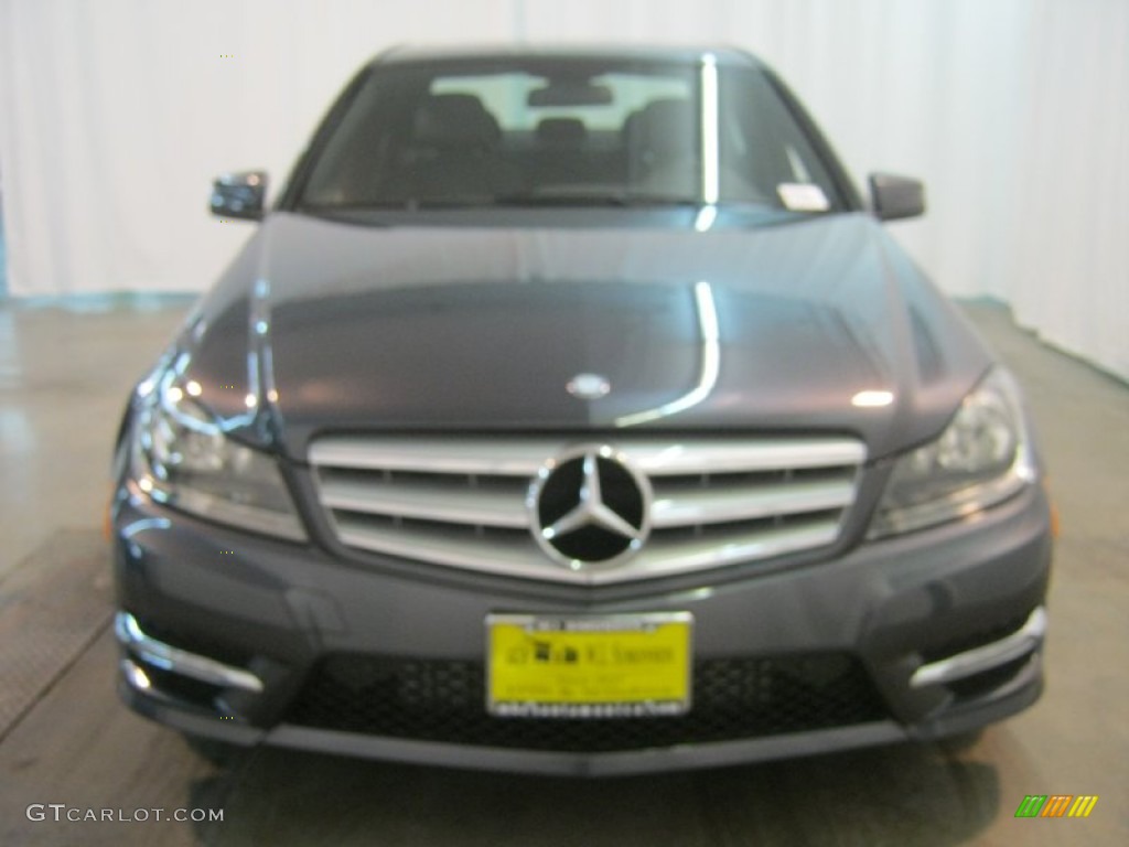2013 C 250 Sport - Steel Grey Metallic / Black photo #2