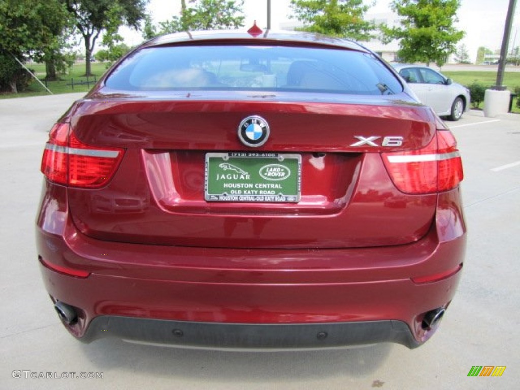 2009 X6 xDrive35i - Vermilion Red Metallic / Sand Beige Nevada Leather photo #9