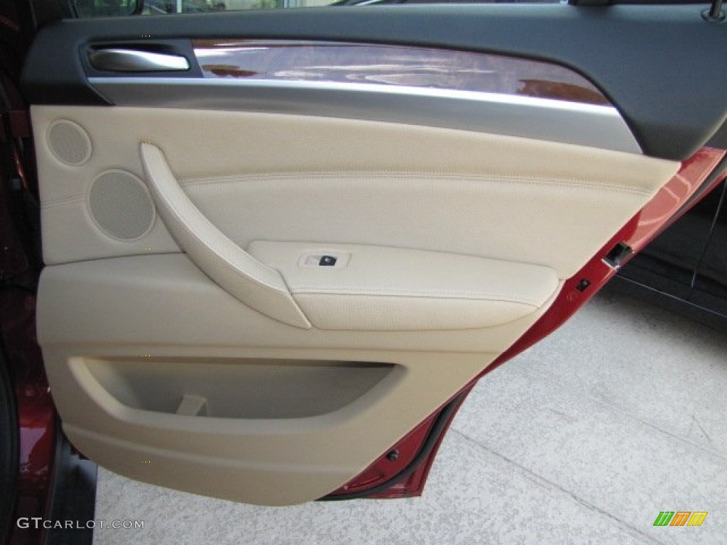 2009 X6 xDrive35i - Vermilion Red Metallic / Sand Beige Nevada Leather photo #42