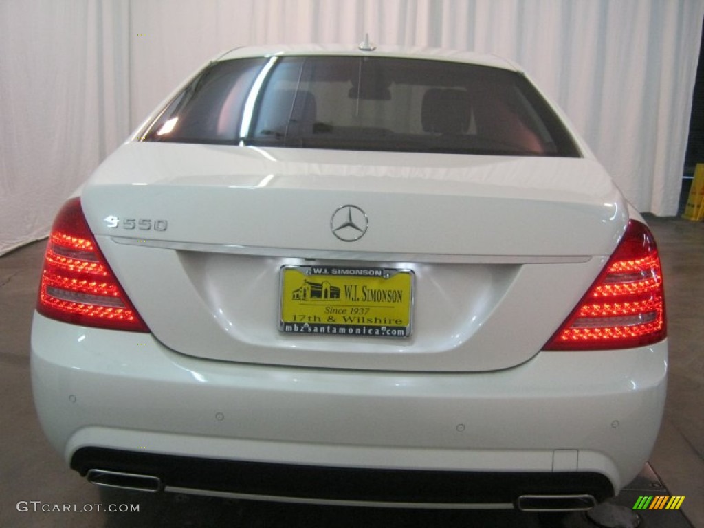 2013 S 550 Sedan - Diamond White Metallic / Black photo #5