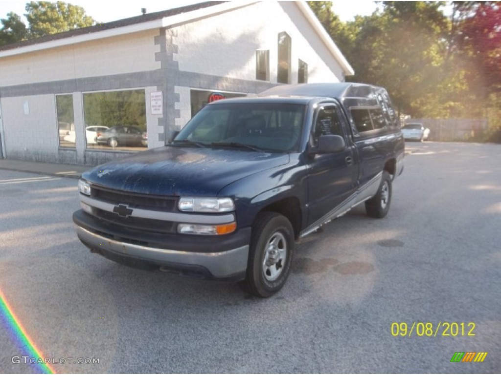 2000 Silverado 1500 Regular Cab 4x4 - Indigo Blue Metallic / Graphite photo #1