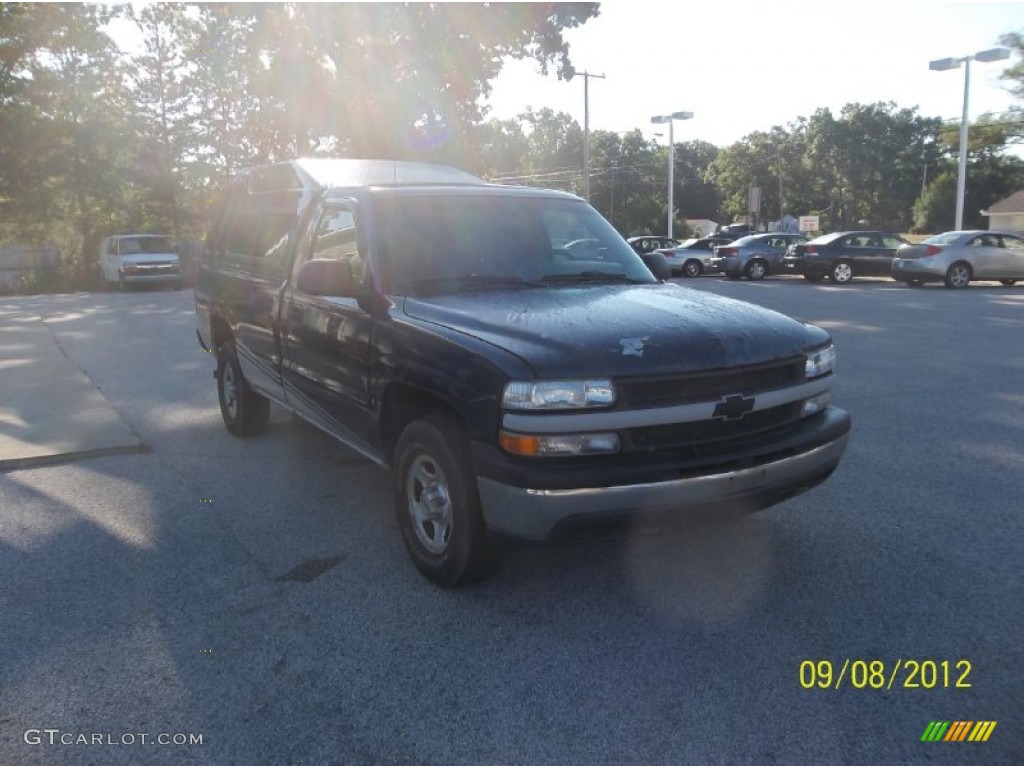 2000 Silverado 1500 Regular Cab 4x4 - Indigo Blue Metallic / Graphite photo #3