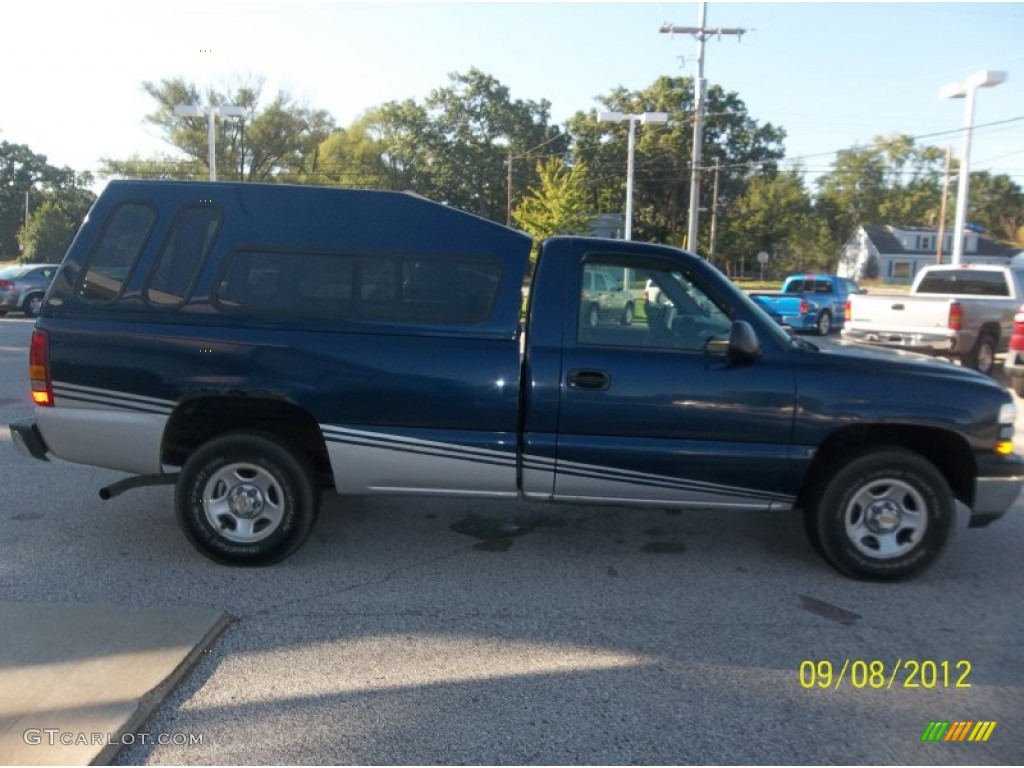 2000 Silverado 1500 Regular Cab 4x4 - Indigo Blue Metallic / Graphite photo #4