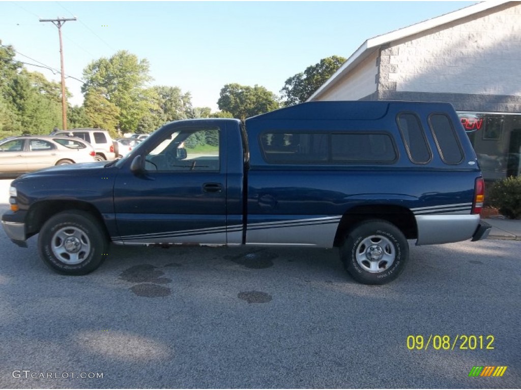 2000 Silverado 1500 Regular Cab 4x4 - Indigo Blue Metallic / Graphite photo #8