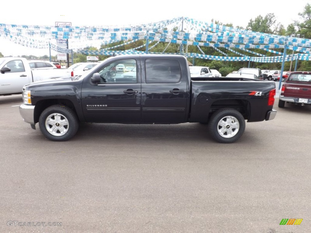 2012 Silverado 1500 LT Crew Cab 4x4 - Black Granite Metallic / Ebony photo #2