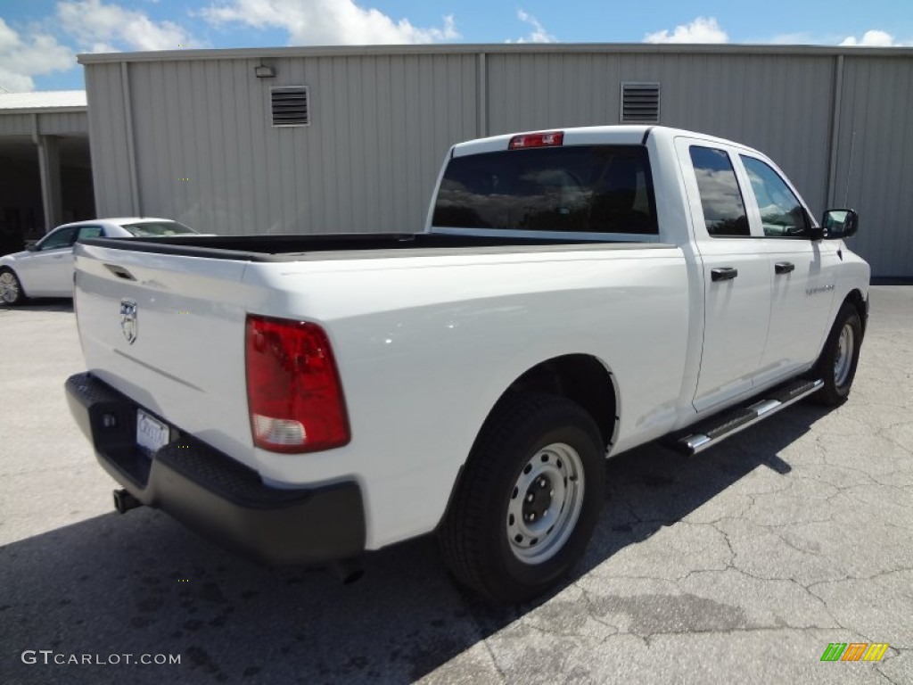 2012 Ram 1500 ST Quad Cab - Bright White / Dark Slate Gray/Medium Graystone photo #8