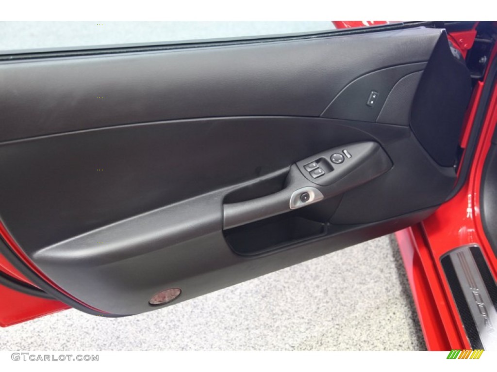 2008 Chevrolet Corvette Coupe Ebony Door Panel Photo #70826121