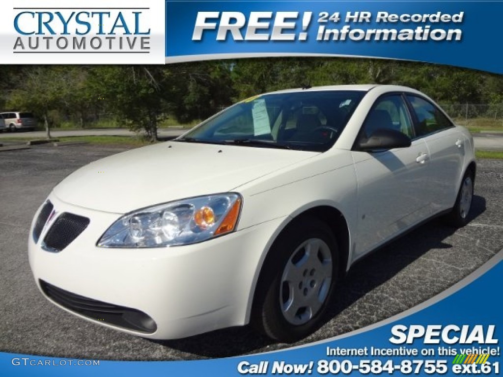 Ivory White Pontiac G6