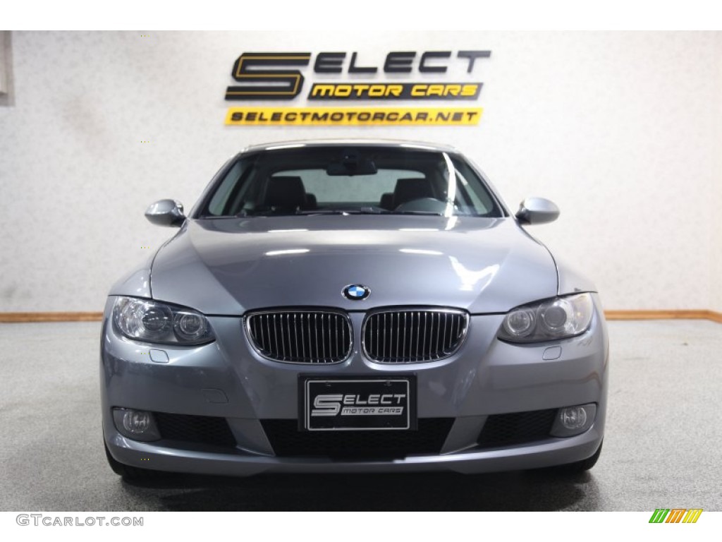 2009 3 Series 328xi Coupe - Space Grey Metallic / Black photo #2