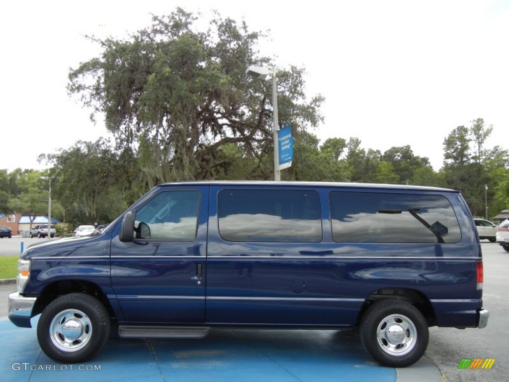Dark Blue Pearl Metallic 2008 Ford E Series Van E150 Passenger Exterior Photo #70827003