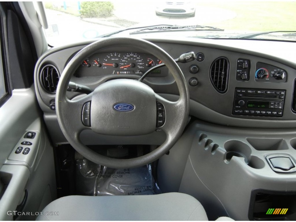 2008 Ford E Series Van E150 Passenger Medium Flint Dashboard Photo #70827165