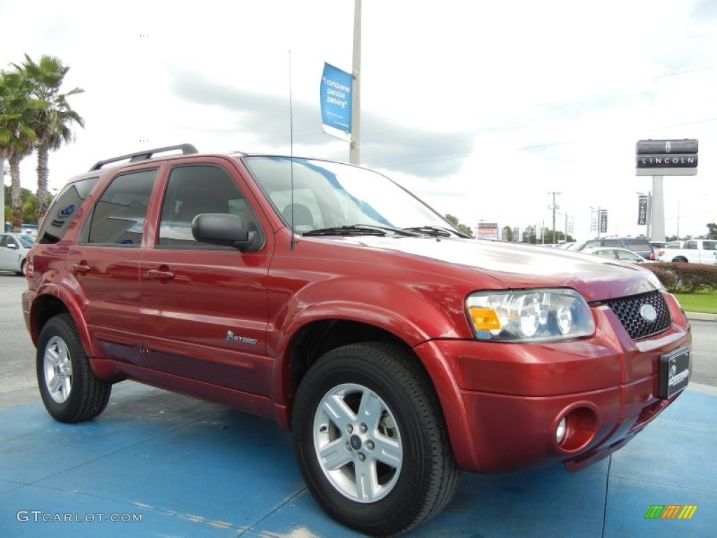 Redfire Metallic 2007 Ford Escape Hybrid Exterior Photo #70827294