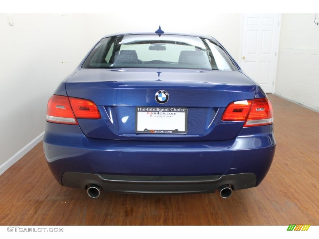 2009 3 Series 335xi Coupe - Montego Blue Metallic / Black photo #7