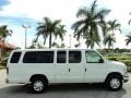 Oxford White 2012 Ford E Series Van E350 XLT Extended Passenger Exterior