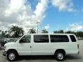 Oxford White 2012 Ford E Series Van E350 XLT Extended Passenger Exterior