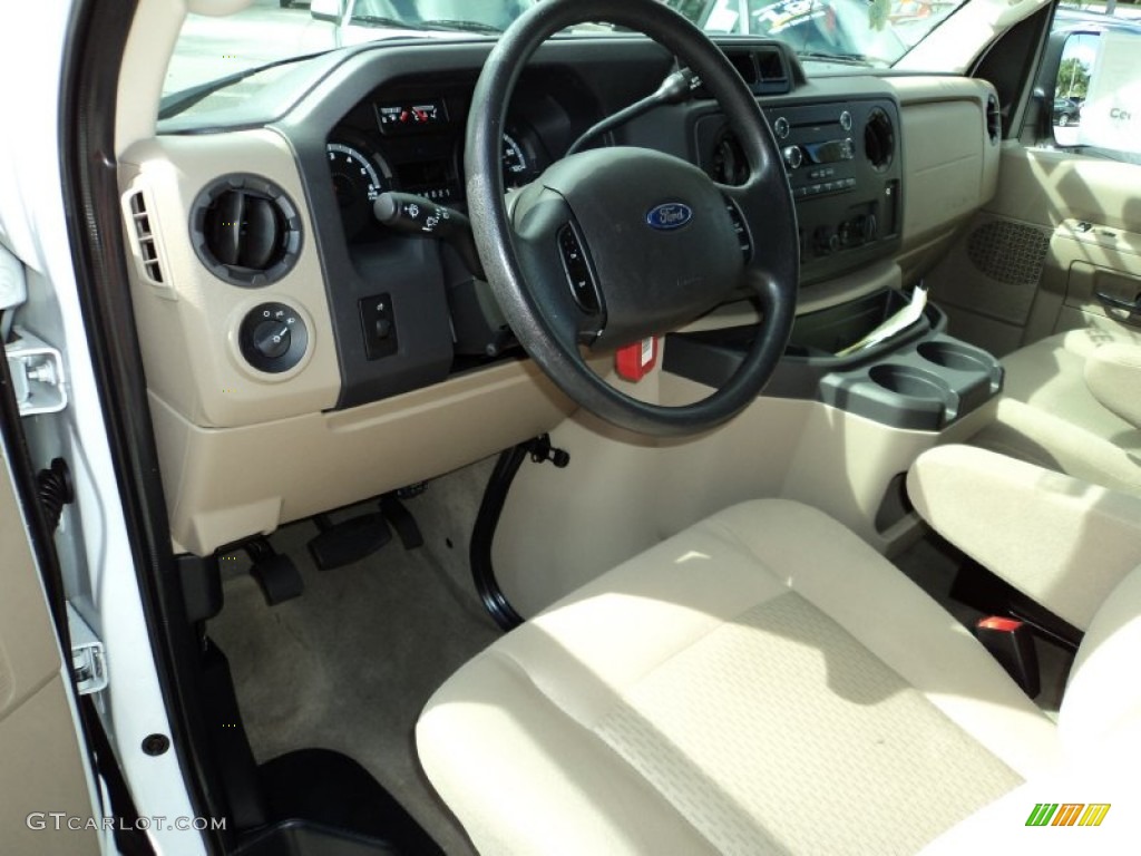 Medium Pebble Interior 2012 Ford E Series Van E350 XLT Extended Passenger Photo #70828038